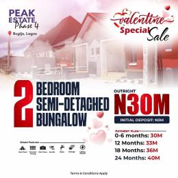 2 bedroom Bungalow For Sale Bogigie Peak Phase 4 Okunraiye Ibeju-Lekki Lagos