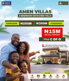 5 bedroom Detached Duplex For Sale Amen Villas Inside Amen Gardens Estate Eleko Beach Road Eleko Ibeju-Lekki Lagos