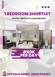 1 bedroom Short Stay Short let Fola Osibo Lekki Lagos