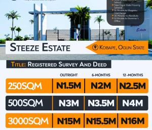Mixed use Land For Sale Kotape, Steeze Estate Abeokuta Ogun