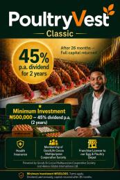 Mixed use Land For Sale Poultry Vest With 45% Return On Investment Within 12months Epe Lagos