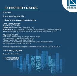 Mixed use Land For Sale Independence Layout Phase 2, Enugu Enugu Suburb Enugu Area 