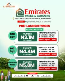 Residential Land For Sale Emirates Park And Gardens Ewu Ode Before Interchange Mowe Ogun area 