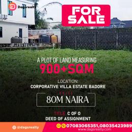 Residential Land For Sale Corporative Villa Estate Badore Ajah Lagos