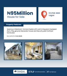 4 bedroom Semi detached Duplex For Sale Orchid, Lekki Lagos 4 bedroom Semi detached Duplex For Sale Orchid, Lekki Lagos