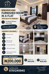 1 bedroom Self Contain For Rent Mobile Road Ilaje Ajah Lagos