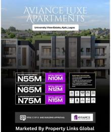 1 bedroom Studio Apartment For Sale Luxe Apartments Opposite Lbs, University View Estate,selling Fast Ajah Lagos