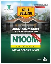 3 bedroom Semi detached Duplex For Sale Zylus Court Extension Inside Richland Garden Bogije Off Lekki Epe Expressway Along Lekki Expressway Lagos