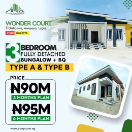 3 bedroom Detached Bungalow For Sale Wonder Court, Oribanwa Ibeju-Lekki Lagos