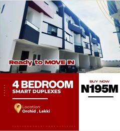 4 bedroom House For Sale Pantheon Bridge Street ,along Orchid Hotel Road, Before Cooplag Estate , Lafiaji Lekki Lagos
