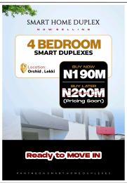 4 bedroom House For Sale Pantheon Bridge Street ,along Orchid Hotel Road, Before Cooplag Estate , Lafiaji Lekki Lagos