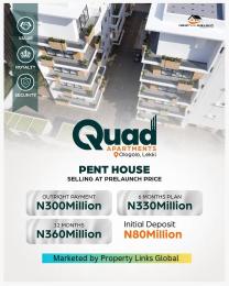 2 bedroom Penthouse For Sale Quad Apartment Very Close To Chevron And Circle Mall, Eleganza Mall This Property Is In Build Up Location. Ologolo Lekki Lagos