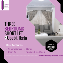 3 bedroom Short Stay Short let Opebi Ikeja Lagos