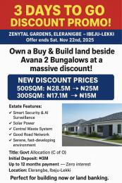 Residential Land For Sale Lekki Airport, Alaro City, Pan Atlantic University. Eleran Igbe Ibeju-Lekki Lagos