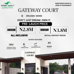 Mixed use Land For Sale Gateway Court Strategically Located In Orilemo Mowe Lagos Extension Ogun
