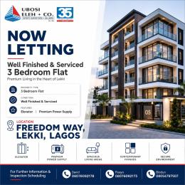 3 bedroom Flat & Apartment For Rent Freedom Way Lekki Lagos