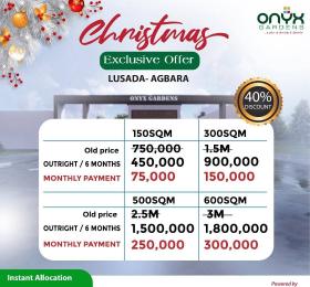 Land For Sale Lusada Agbara (Ogun) Ogun area 